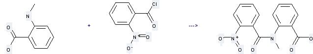 N-Methylanthranilic acid can be used to produce N-methyl-N-(2-nitro-benzoyl)-anthranilic acid at the ambient temperature